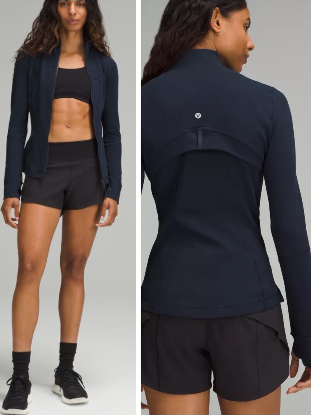 lululemon athletica Navy Long-Sleeve Zip Jacket